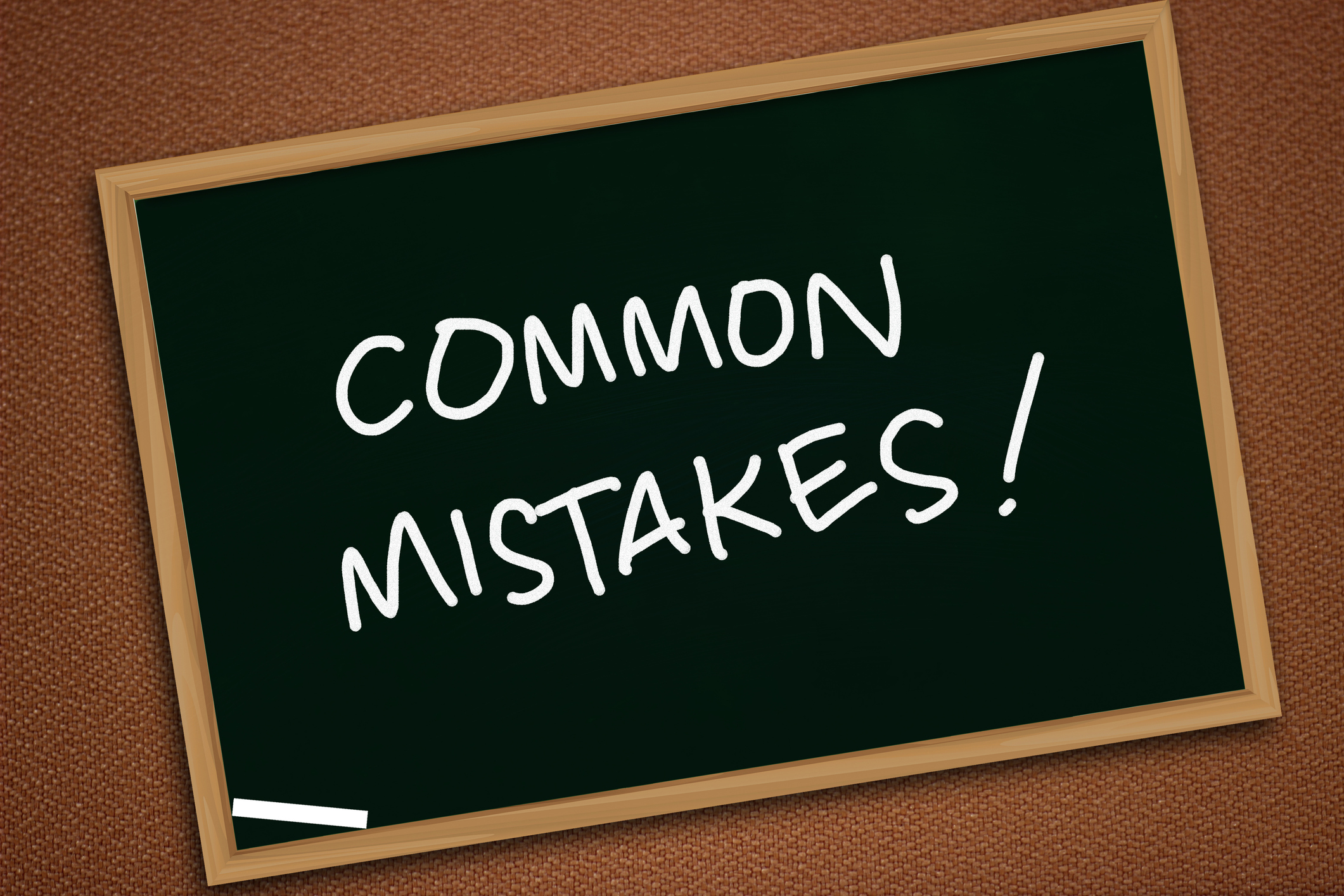 Common bookkeeping mistakes